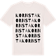 Vintage White t-shirt med Kornsta ordlek t-shirt
