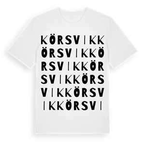 Körsvik ordlek t-shirt – ekologisk bomull t-shirt från Pinshirt