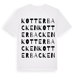 Kotterbacken ordlek t-shirt – ekologisk bomull t-shirt från Pinshirt