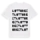 White t-shirt med Kottorget ordlek t-shirt