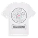 White t-shirt med Kragstalund t-shirt