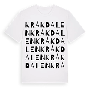 Kråkdalen ordlek t-shirt – ekologisk bomull t-shirt från Pinshirt