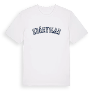 Kråkvilan college t-shirt – ekologisk bomull t-shirt från Pinshirt
