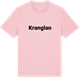 Pink Cotton t-shirt med Kranglan fetstil t-shirt