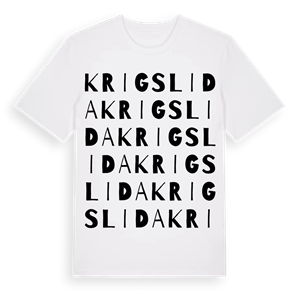 Krigslida ordlek t-shirt – ekologisk bomull t-shirt från Pinshirt