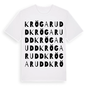 Krögarudd ordlek t-shirt – ekologisk bomull t-shirt från Pinshirt