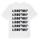 White t-shirt med Krogtorp ordlek t-shirt