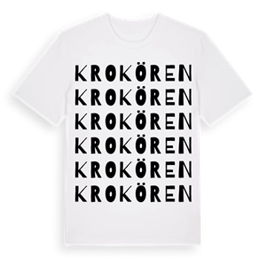 Krokören ordlek t-shirt – ekologisk bomull t-shirt från Pinshirt