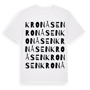 Kronåsen ordlek t-shirt – ekologisk bomull t-shirt från Pinshirt