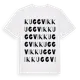 White t-shirt med Kuggvik ordlek t-shirt