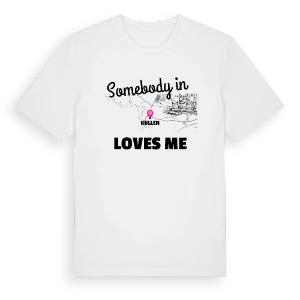 Någon i Kullen älskar mig t-shirt – ekologisk bomull t-shirt från Pinshirt