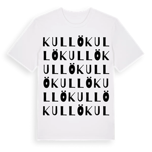Kullö ordlek t-shirt – ekologisk bomull t-shirt från Pinshirt