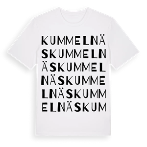 Kummelnäs ordlek t-shirt – ekologisk bomull t-shirt från Pinshirt