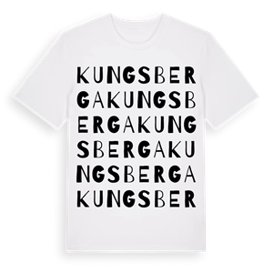 Kungsberga ordlek t-shirt – ekologisk bomull t-shirt från Pinshirt