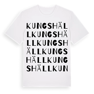 Kungshäll ordlek t-shirt – ekologisk bomull t-shirt från Pinshirt