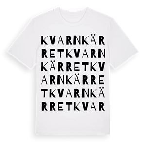 Kvarnkärret ordlek t-shirt – ekologisk bomull t-shirt från Pinshirt