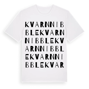 Kvarnnibble ordlek t-shirt – ekologisk bomull t-shirt från Pinshirt
