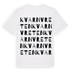 Kvarnvreten ordlek t-shirt – ekologisk bomull t-shirt från Pinshirt