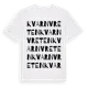 White t-shirt med Kvarnvreten ordlek t-shirt