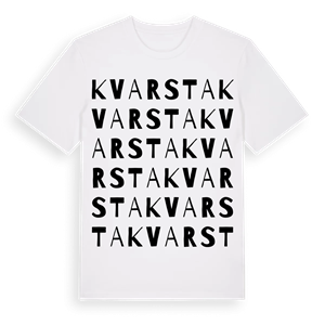 Kvarsta ordlek t-shirt – ekologisk bomull t-shirt från Pinshirt