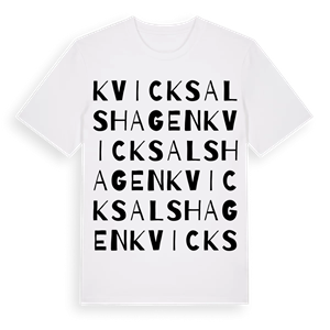 Kvicksalshagen ordlek t-shirt – ekologisk bomull t-shirt från Pinshirt