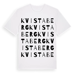 Kvistaberg ordlek t-shirt – ekologisk bomull t-shirt från Pinshirt