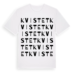 Kvistet ordlek t-shirt – ekologisk bomull t-shirt från Pinshirt
