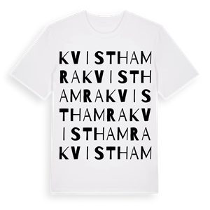 Kvisthamra ordlek t-shirt – ekologisk bomull t-shirt från Pinshirt