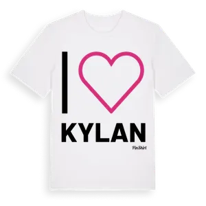 Jag älskar Kylan t-shirt stort tryck – ekologisk bomull t-shirt från Pinshirt
