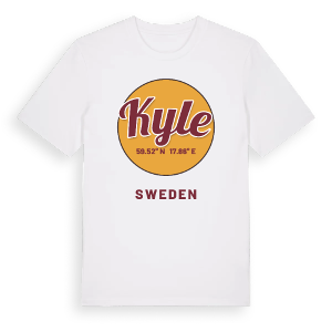 Kyle cirkel t-shirt – ekologisk bomull t-shirt från Pinshirt