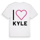 Jag älskar Kyle t-shirt stort tryck