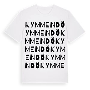 Kymmendö ordlek t-shirt – ekologisk bomull t-shirt från Pinshirt