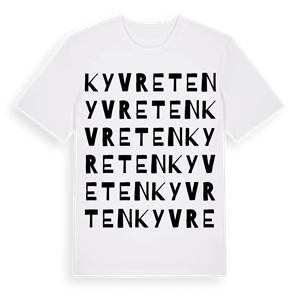 Kyvreten ordlek t-shirt – ekologisk bomull t-shirt från Pinshirt