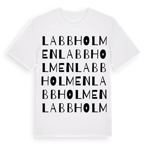 Labbholmen ordlek t-shirt – ekologisk bomull t-shirt från Pinshirt