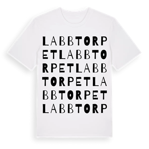 Labbtorpet ordlek t-shirt – ekologisk bomull t-shirt från Pinshirt