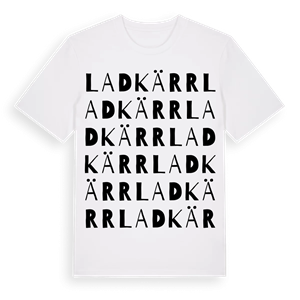 Ladkärr ordlek t-shirt – ekologisk bomull t-shirt från Pinshirt