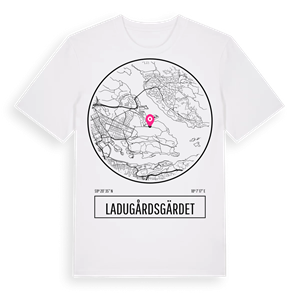 Ladugårdsgärdet t-shirt – ekologisk bomull t-shirt från Pinshirt