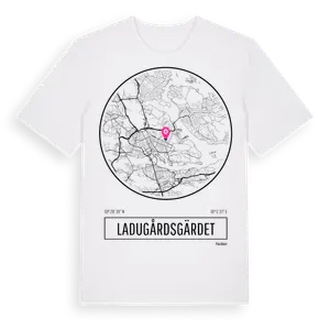 Ladugårdsgärdet t-shirt – ekologisk bomull t-shirt från Pinshirt