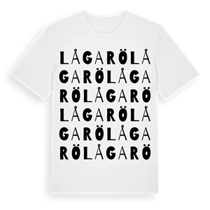 Lågarö ordlek t-shirt – ekologisk bomull t-shirt från Pinshirt