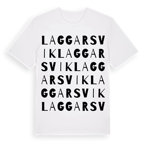 Laggarsvik ordlek t-shirt – ekologisk bomull t-shirt från Pinshirt