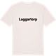 Vintage White t-shirt med Laggartorp fetstil t-shirt