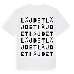 Läjdet ordlek t-shirt – ekologisk bomull t-shirt från Pinshirt
