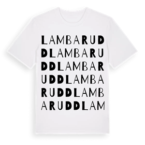 Lambarudd ordlek t-shirt – ekologisk bomull t-shirt från Pinshirt