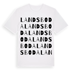 Landsboda ordlek t-shirt – ekologisk bomull t-shirt från Pinshirt