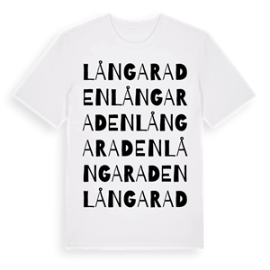 Långa raden ordlek t-shirt – ekologisk bomull t-shirt från Pinshirt