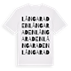 Långa raden ordlek t-shirt