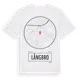 White t-shirt med Långbro t-shirt