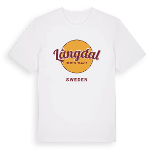 Långdal cirkel t-shirt – ekologisk bomull t-shirt från Pinshirt