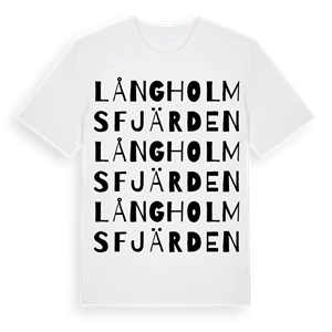 Långholmsfjärden ordlek t-shirt – ekologisk bomull t-shirt från Pinshirt