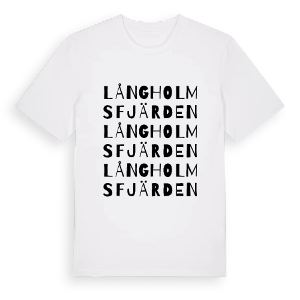 Långholmsfjärden ordlek t-shirt – ekologisk bomull t-shirt från Pinshirt